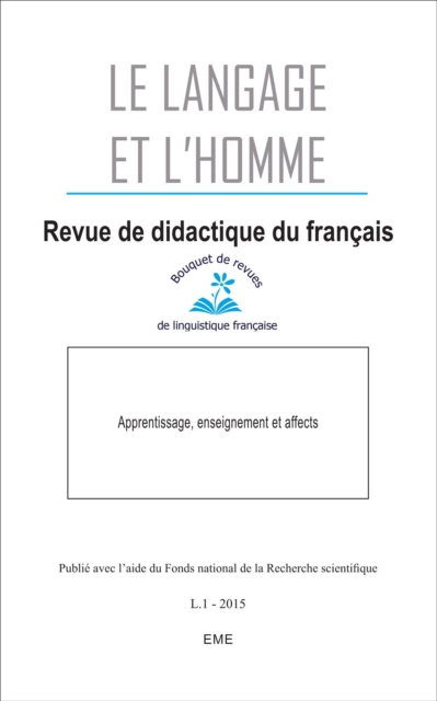 Apprentissage, enseignement et affects : 2015 - 50.1, EPUB eBook