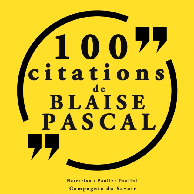 100 citations Blaise Pascal, eAudiobook MP3 eaudioBook