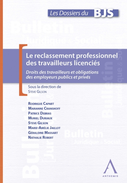 Le reclassement professionnel des travailleurs licencies, EPUB eBook