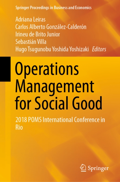 Operations Management for Social Good : 2018 POMS International Conference in Rio, EPUB eBook