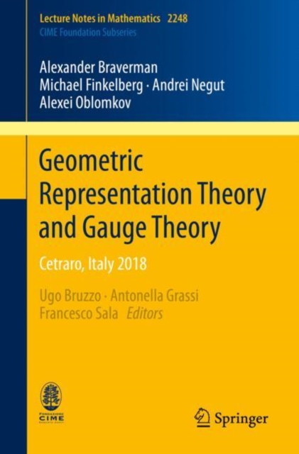Geometric Representation Theory and Gauge Theory : Cetraro, Italy 2018, EPUB eBook