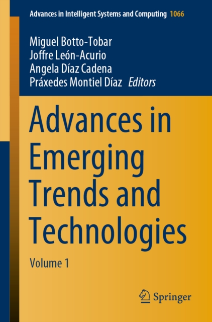 Advances in Emerging Trends and Technologies : Volume 1, EPUB eBook