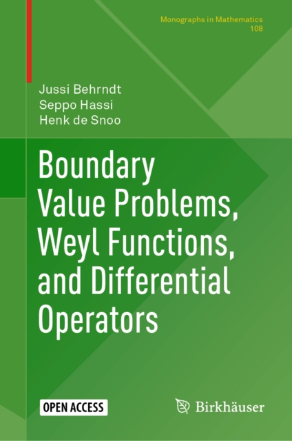 Boundary Value Problems, Weyl Functions, and Differential Operators, PDF eBook