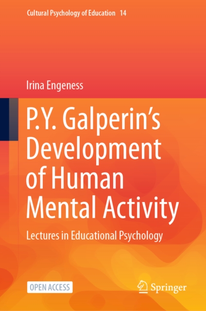 P.Y. Galperin's  Development of Human Mental Activity : Lectures in Educational Psychology, EPUB eBook