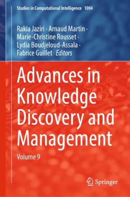 Advances in Knowledge Discovery and Management : Volume 9, EPUB eBook