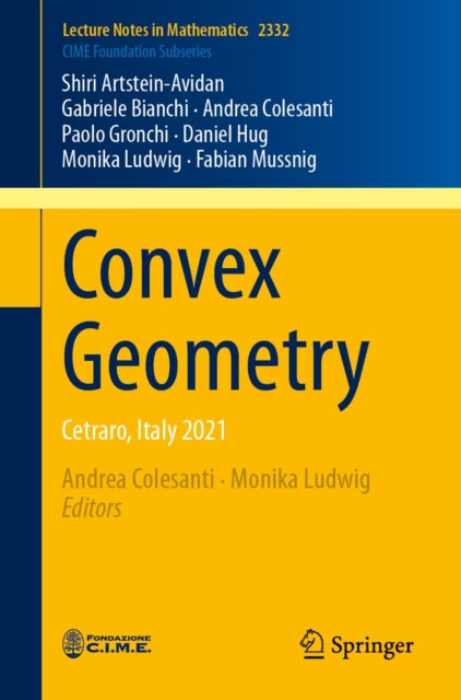 Convex Geometry : Cetraro, Italy 2021, EPUB eBook