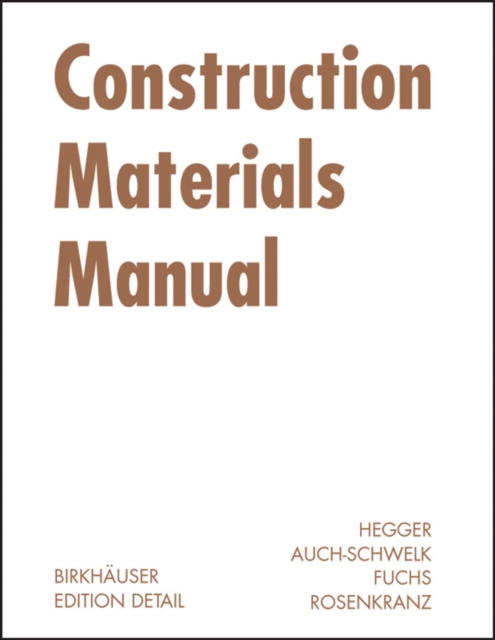 Construction Materials Manual, PDF eBook