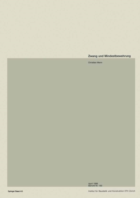 Zwang und Mindestbewehrung, PDF eBook