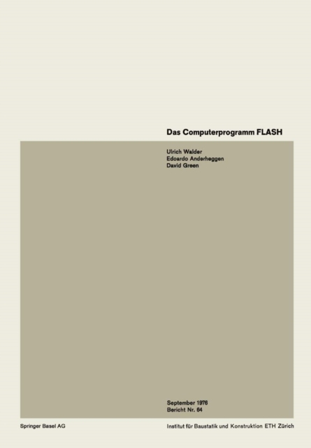 Das Computerprogramm FLASH / The Computer Program FLASH / Le programme FLASH, PDF eBook
