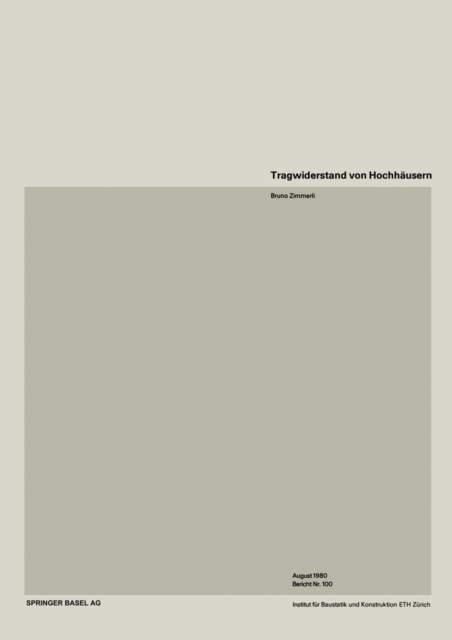 Tragwiderstand von Hochhausern, PDF eBook