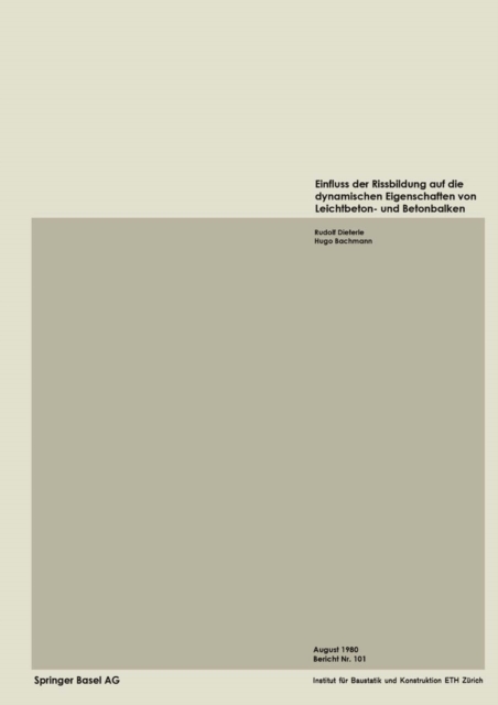 Einfluss der Rissbildung auf die dynamischen Eigenschaften von Leichtbeton- und Betonbalken, PDF eBook