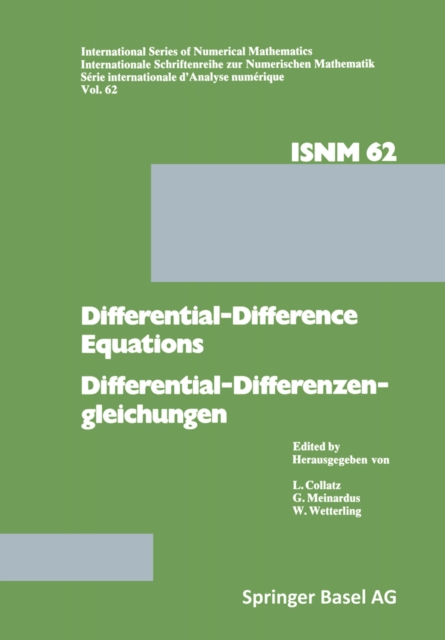 Differential-Difference Equations/Differential-Differenzengleichungen : Applications and Numerical Problems/Anwendungen und numerische Probleme, PDF eBook