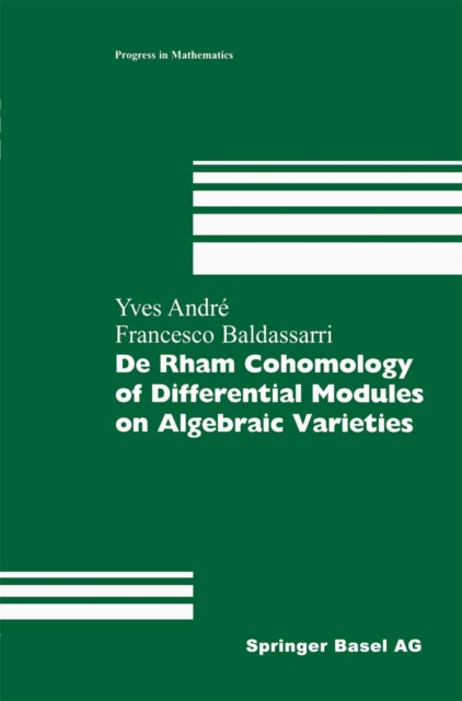 De Rham Cohomology of Differential Modules on Algebraic Varieties, PDF eBook