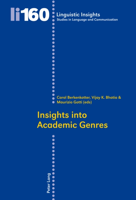 Insights into Academic Genres, PDF eBook
