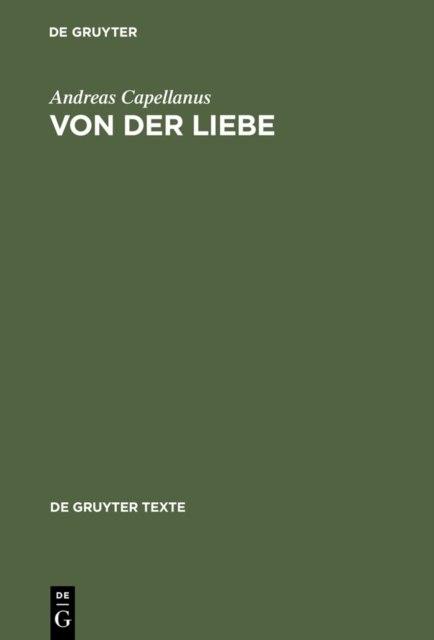 Von der Liebe : Drei Bucher, PDF eBook
