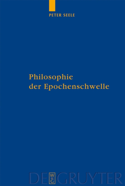 Philosophie der Epochenschwelle : Augustin zwischen Antike und Mittelalter, PDF eBook