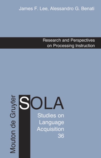 Research and Perspectives on Processing Instruction, PDF eBook