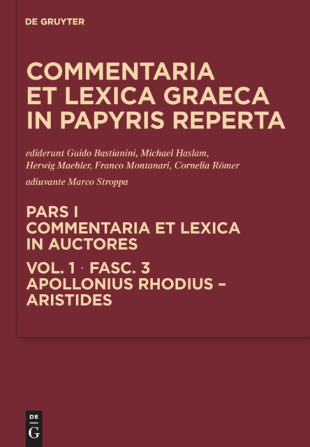 Apollonius Rhodius - Aristides, PDF eBook