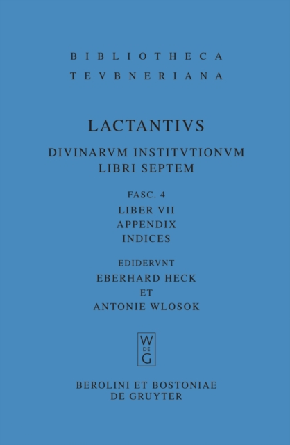 Liber VII : Appendix. Indices, PDF eBook