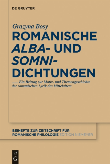 Romanische 'alba'- und 'somni'-Dichtungen, PDF eBook