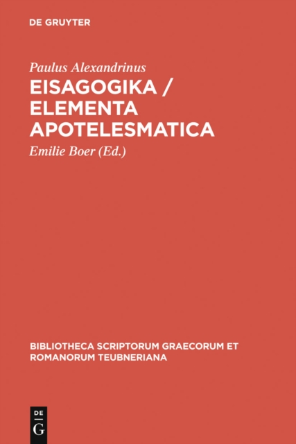 Eisagogika / Elementa apotelesmatica, PDF eBook