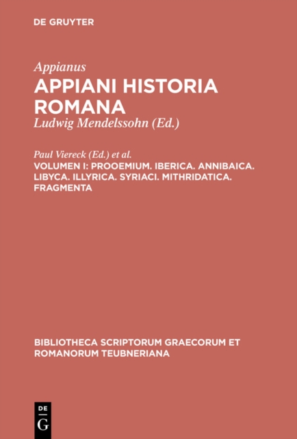 Prooemium. Iberica. Annibaica. Libyca. Illyrica. Syriaci. Mithridatica. Fragmenta, PDF eBook