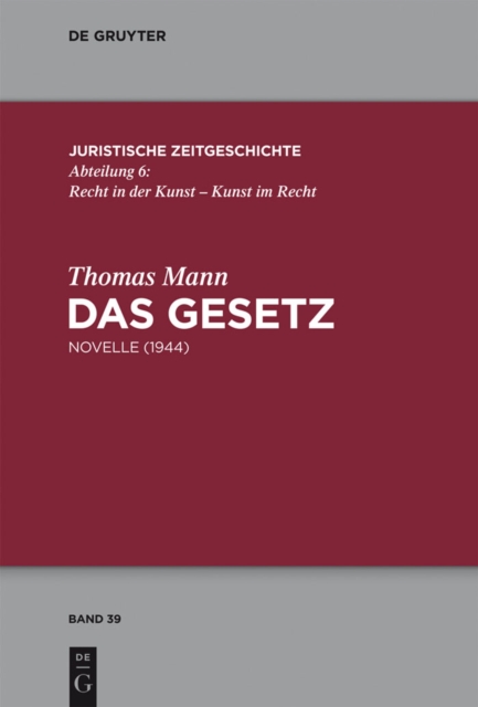 Das Gesetz : Novelle (1944), PDF eBook