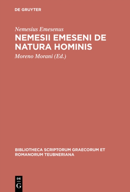 Nemesii Emeseni De natura hominis, PDF eBook