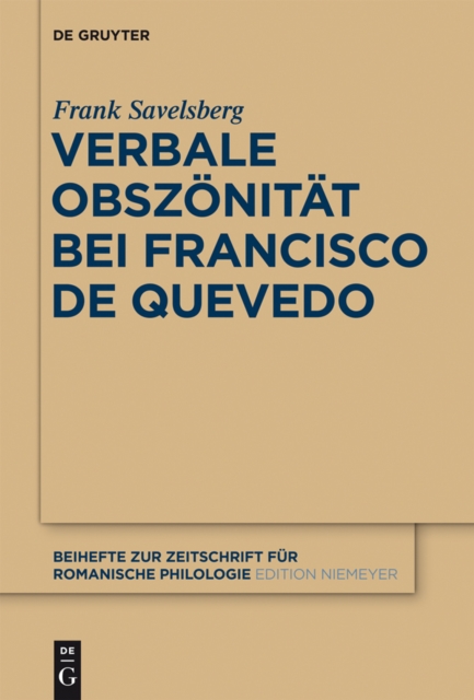 Verbale Obszonitat bei Francisco de Quevedo, EPUB eBook