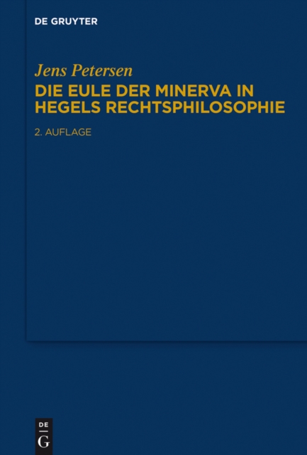 Die Eule der Minerva in Hegels Rechtsphilosophie, EPUB eBook