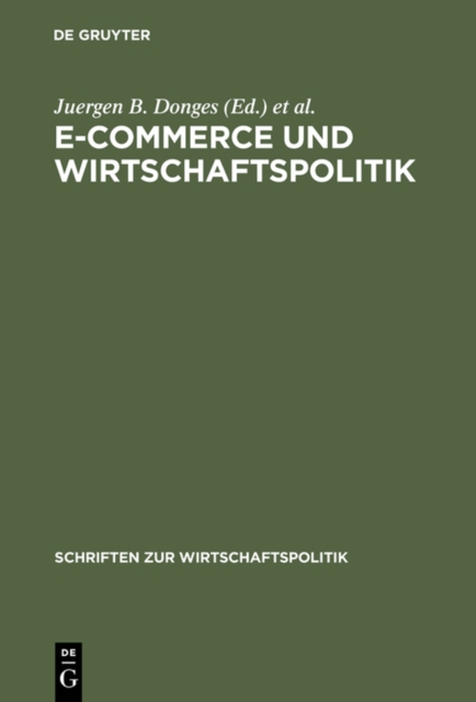 E-Commerce und Wirtschaftspolitik, PDF eBook