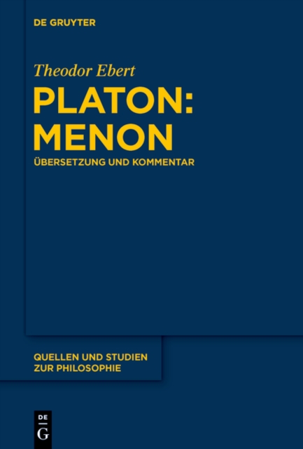 Platon: Menon : Ubersetzung und Kommentar, EPUB eBook