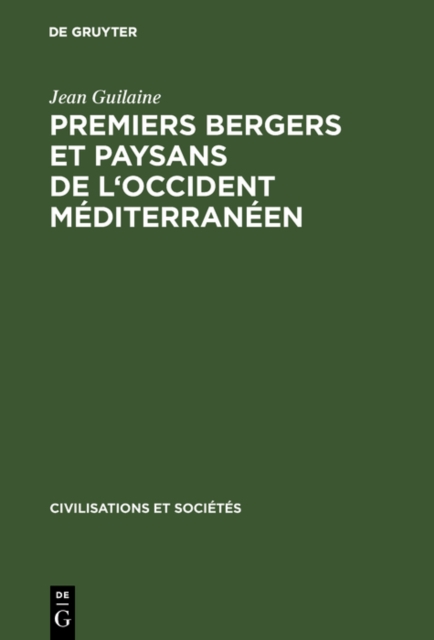 Premiers bergers et paysans de l'occident mediterraneen, PDF eBook