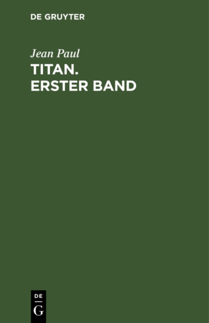 Titan. Erster Band, PDF eBook