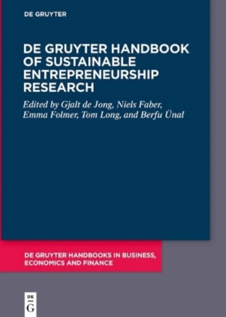De Gruyter Handbook of Sustainable Entrepreneurship Research, Hardback Book