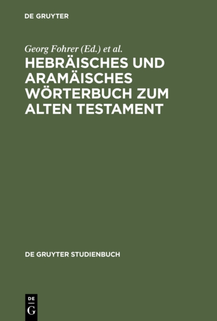 Hebraisches und aramaisches Worterbuch zum Alten Testament, PDF eBook