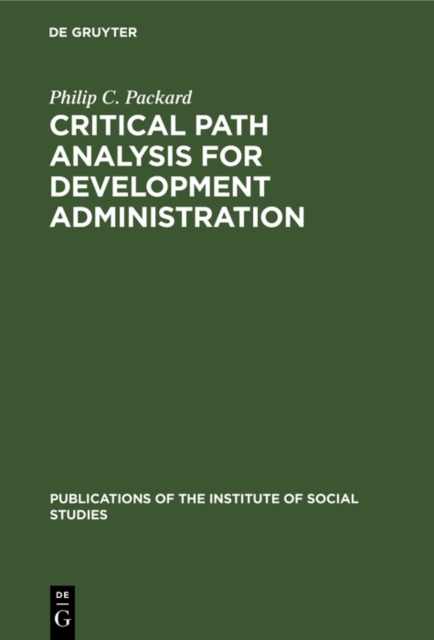 Critical path analysis for development administration, PDF eBook