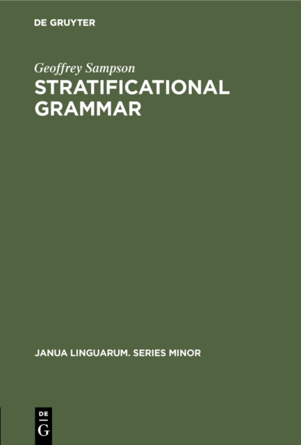 Stratificational Grammar : A Definition and an Example, PDF eBook