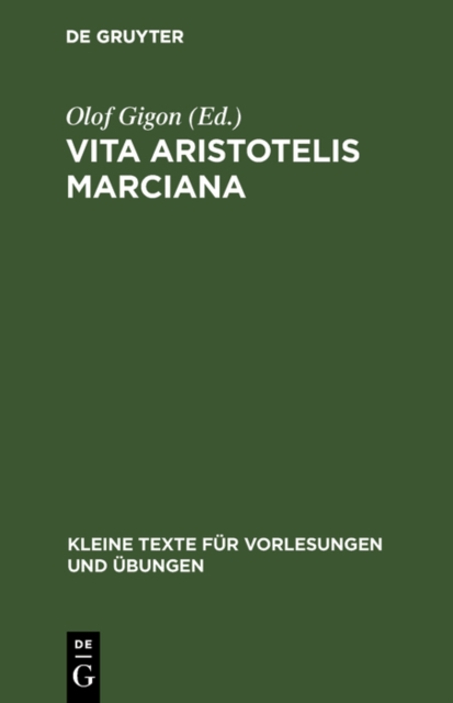 Vita Aristotelis Marciana, PDF eBook