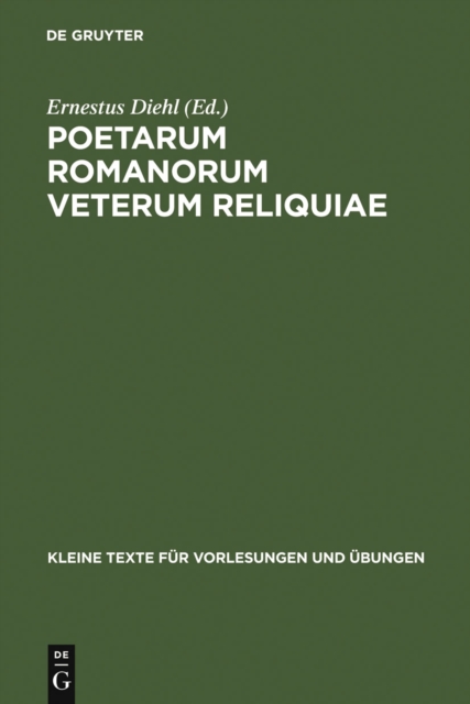 Poetarum Romanorum Veterum Reliquiae, PDF eBook