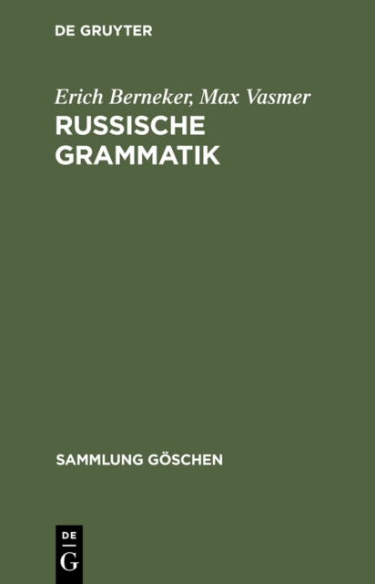 Russische Grammatik, PDF eBook