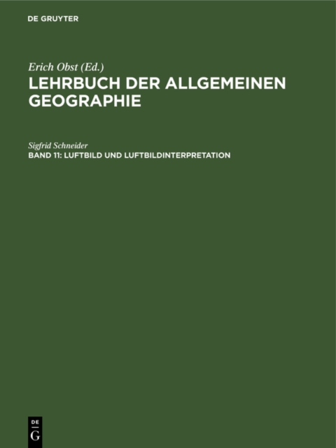 Luftbild und Luftbildinterpretation, PDF eBook