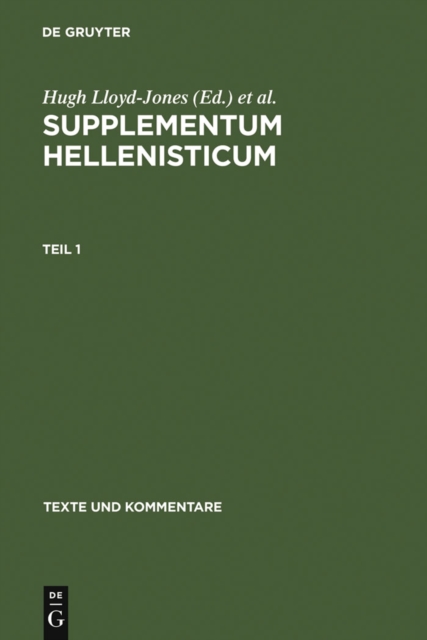 Supplementum Hellenisticum, PDF eBook