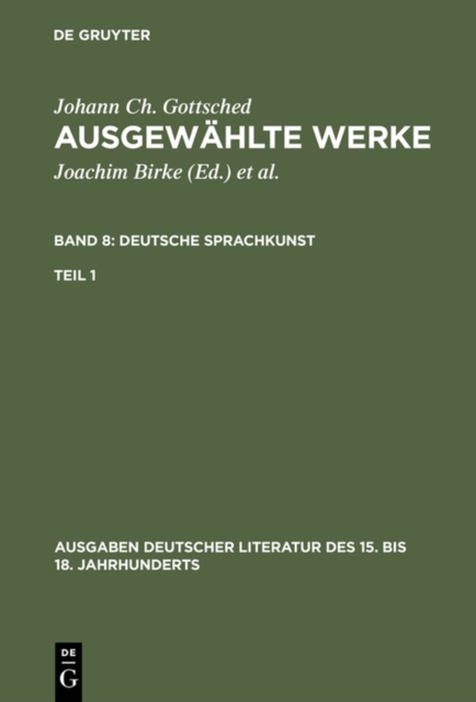Deutsche Sprachkunst. Erster Teil, PDF eBook