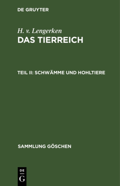 Schwamme und Hohltiere, PDF eBook