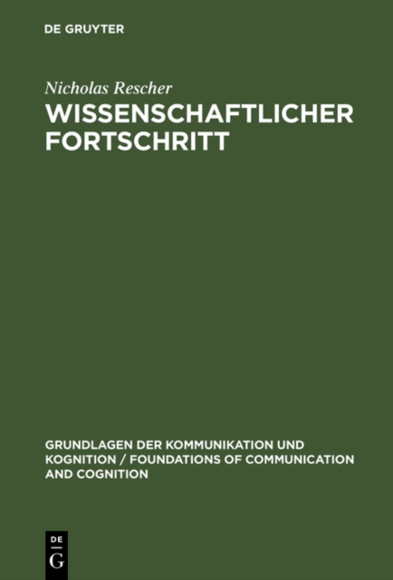 Wissenschaftlicher Fortschritt : Eine Studie uber die Okonomie der Forschung, PDF eBook