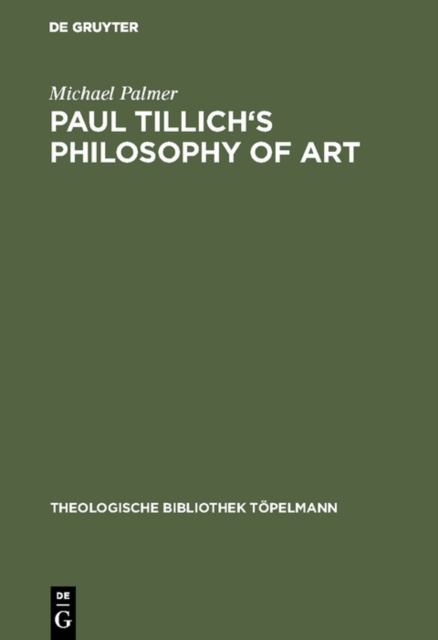Paul Tillich's Philosophy of Art, PDF eBook