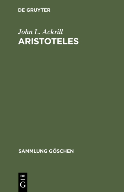 Aristoteles : Eine Einfuhrung in sein Philosophieren, PDF eBook