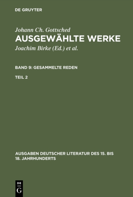 Gesammelte Reden. Zweiter Teil, PDF eBook