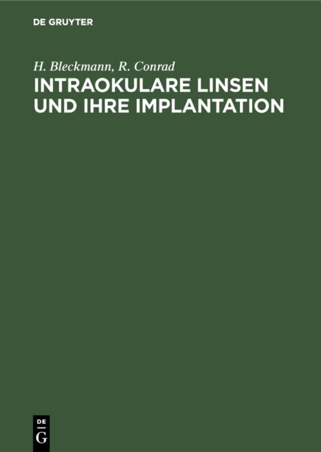 Intraokulare Linsen und ihre Implantation, PDF eBook